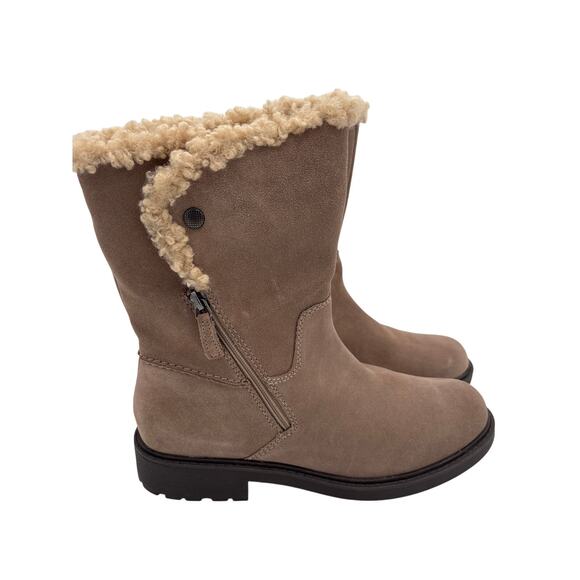 Clarks Opal Zip boots Convertible Ankle or Mid-Calf Boots Size 9.5 WIDE NEW - Picture 4 of 14